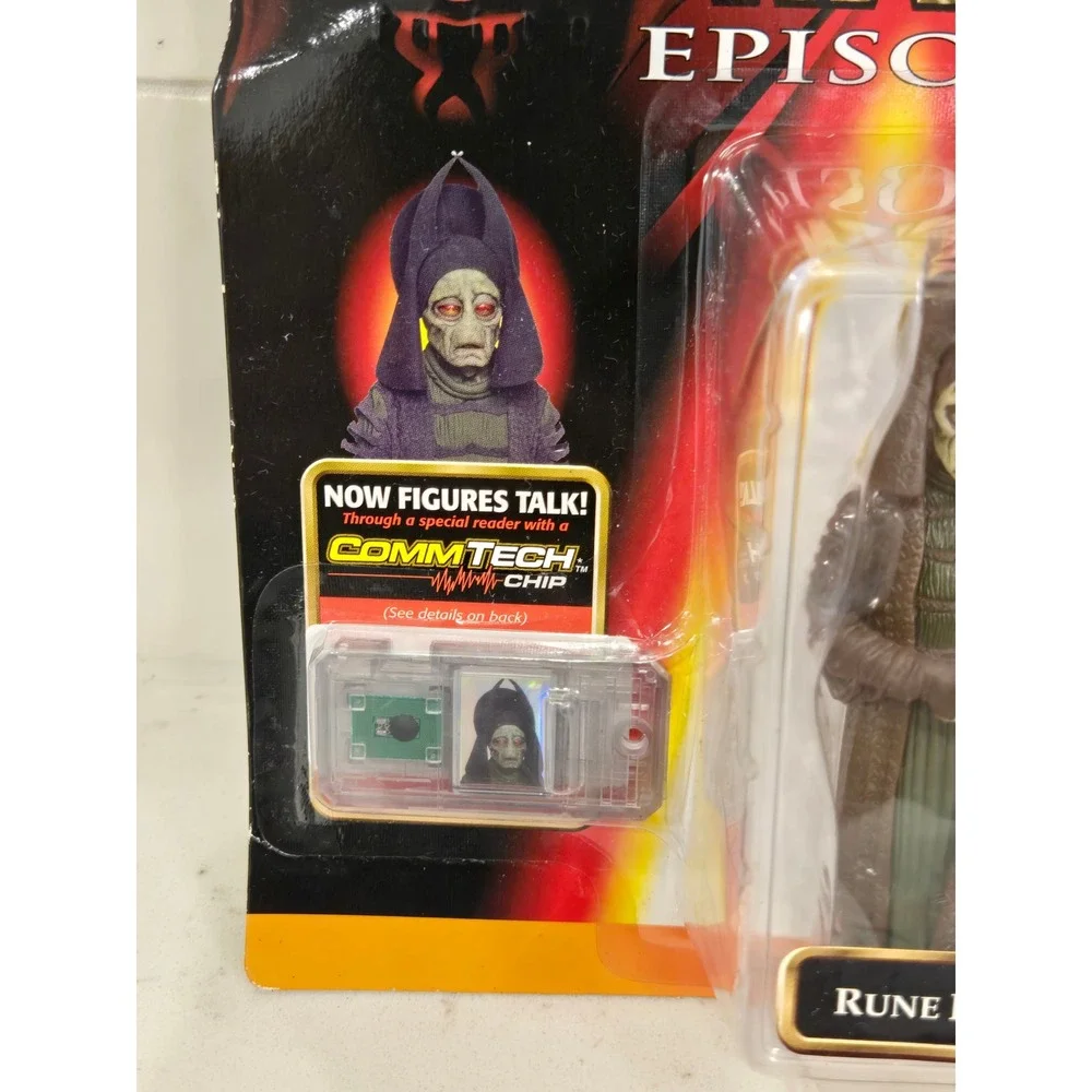 Star Wars Episode I Rune Haako Action Figure Hasbro 1999 CommTech Chip New NIP